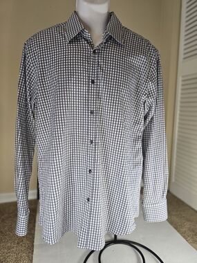Gianni Versace Collection Long Sleeve Button Down Dress Shirt Size 43/17